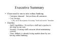 Executive Summary PowerPoint PPT Presentation
