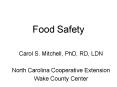 Food Safety PowerPoint PPT Presentation