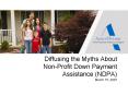 Diffusing the Myths About Non-Profit Down Payment Assistance (NDPA) March 15, 2007 PowerPoint PPT Presentation