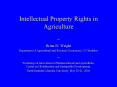 Intellectual Property Rights in Agriculture PowerPoint PPT Presentation
