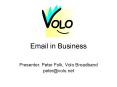 Email in Business PowerPoint PPT Presentation
