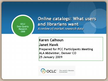 Karen Calhoun Janet Hawk