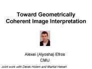 Toward Geometrically Coherent Image Interpretation