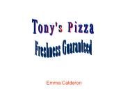 Tony's Pizza