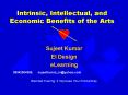 Intrinsic, Intellectual, and Economic Benefits of the Arts PowerPoint PPT Presentation