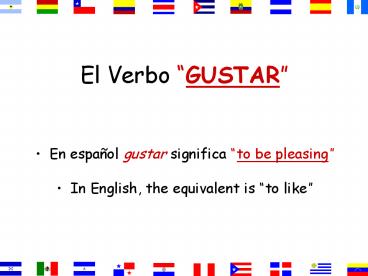 El Verbo GUSTAR