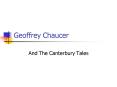 Geoffrey Chaucer PowerPoint PPT Presentation