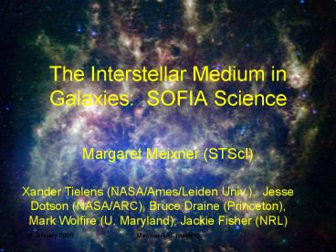 The Interstellar Medium in Galaxies: SOFIA Science