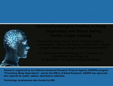 Psychophysiological Profiles of Sleep Deprivation and Stress during