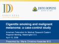 Cigarette smoking and malignant melanoma: a case-control study PowerPoint PPT Presentation