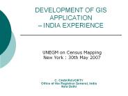 DEVELOPMENT OF GIS APPLICATION 