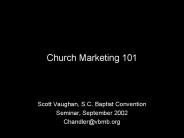 Church Marketing 101 PowerPoint PPT Presentation