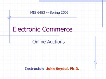 Electronic Commerce