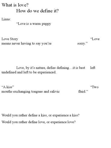 What is love How do we define it
