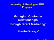 University of Washington MBA Program