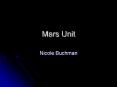 Mars Unit PowerPoint PPT Presentation