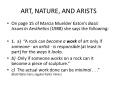 ART, NATURE, AND ARISTS PowerPoint PPT Presentation