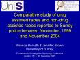 Comparative study of drug assisted rapes and nondrug assisted rapes reported to Surrey police betwee PowerPoint PPT Presentation