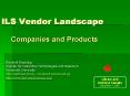 ILS Vendor Landscape