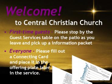 Welcome to Central Christian Church