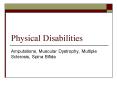 Physical Disabilities PowerPoint PPT Presentation