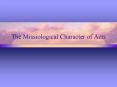 The Missiological Character of Acts PowerPoint PPT Presentation