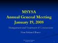 MSYSA Annual General Meeting January 19, 2008 PowerPoint PPT Presentation
