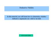 Deductive Validity