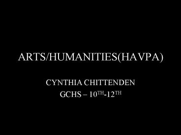 ARTSHUMANITIESHAVPA