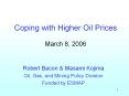 Coping with Higher Oil Prices March 8, 2006 PowerPoint PPT Presentation