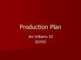 Production Plan PowerPoint PPT Presentation