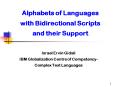 Alphabets of Languages with Bidirectional Scripts and their Support PowerPoint PPT Presentation
