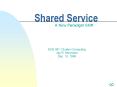 Shared Service PowerPoint PPT Presentation