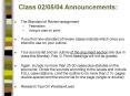Class 020504 Announcements: PowerPoint PPT Presentation
