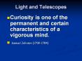 Light and Telescopes PowerPoint PPT Presentation
