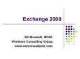 Exchange 2000 PowerPoint PPT Presentation
