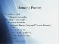 Homeric Poetics PowerPoint PPT Presentation
