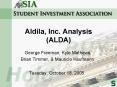 Aldila, Inc. Analysis ALDA PowerPoint PPT Presentation