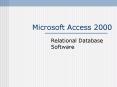 Relational Database Software PowerPoint PPT Presentation