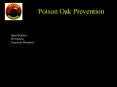 Poison Oak Prevention PowerPoint PPT Presentation