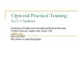 Optional Practical Training for F1 Students PowerPoint PPT Presentation