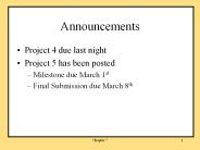 Announcements