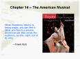Chapter 14 The American Musical PowerPoint PPT Presentation