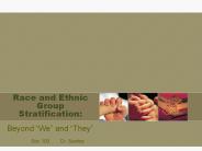 Race and Ethnic Group Stratification: