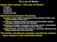The Law of Moses PowerPoint PPT Presentation