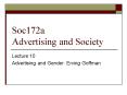 Soc172a Advertising and Society PowerPoint PPT Presentation