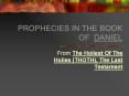 PROPHECIES IN THE BOOK  OF DANIEL PowerPoint PPT Presentation