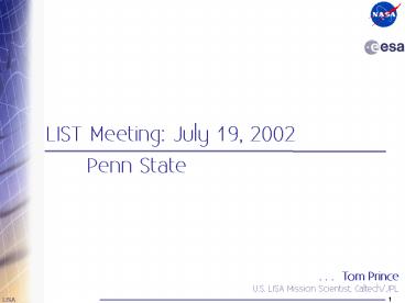 Section 7 LISA Science Team