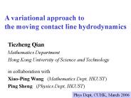 A variational approach to the moving contact line hydrodynamics