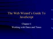 The Web Wizards Guide To JavaScript